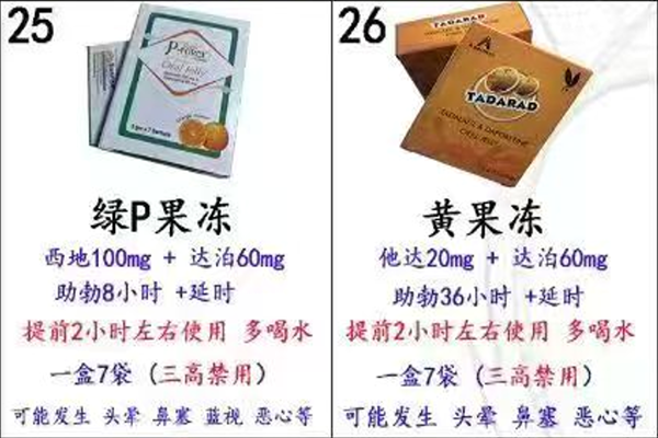 印度绿P果冻/印度黄果冻说明书